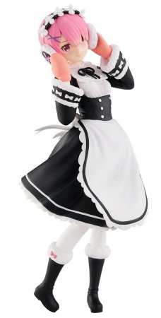 Фигурка Good Smile Company Pop Up Parade: Рам (Ram) Ре Зеро – жизнь с нуля в другом мире Снеговой Сезон (Re: Zero Ice Season) (4580416945370) 17 см