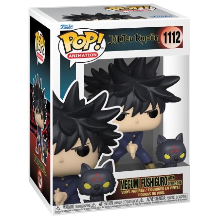 фигурки Фигурка Funko POP! Animation: Мегуми Фушигуро с Нефритовой Гончей (Megumi Fushiguro With Divine Dog) Магическая битва (Jujutsu Kaisen) ((1112) 61360) 9,5 см