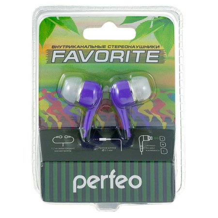 Наушники PERFEO PF-Favorite, голубые (PC) 
