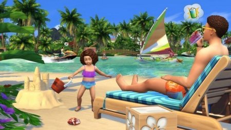 Игра The Sims 4 + Дополнение The Sims 4: Жизнь на острове (Island Living) (PS4) Playstation 4