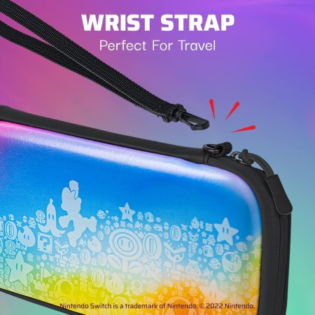 Сумка для аксессуаров и консоли PDP Travel Case Mario Star Spectrum (070403) (Slim Size) (Switch/OLED/Lite)