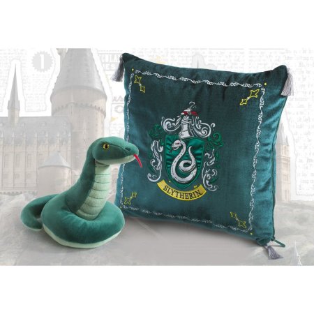  Мягкая игрушка The Noble Collection: Талисман Слизерина "Змея" (Slytherin Mascot "Snake") Гарри Поттер (Harry Potter) 22 см + Подушка 34 см