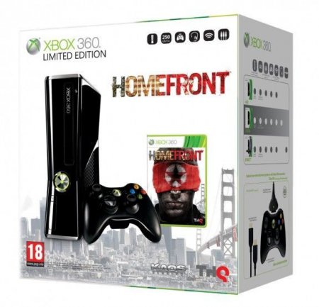     Microsoft Xbox 360 Slim 250Gb Rus +  Homefront   