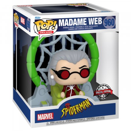   Funko POP! Deluxe Bobble:   (Madame Web (Exc)) : - (Marvel Animated Spider-Man) (58869) 15 
