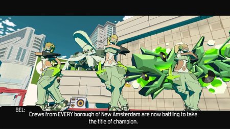 игра Bomb Rush Cyberfunk Русская Версия (Switch) для Nintendo Switch