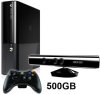 Игровая приставка Microsoft Xbox 360 Slim E 500Gb Black + Kinect Сенсор движений