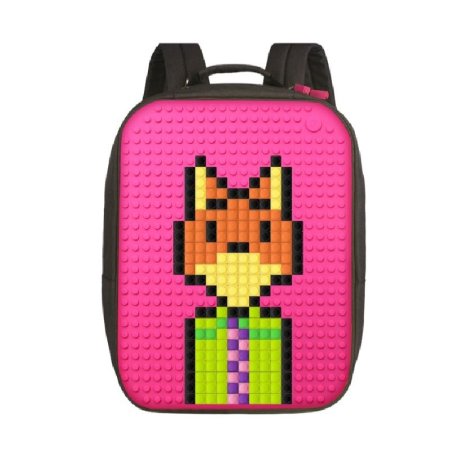  Пиксельный рюкзак Canvas Classic Pixel Backpack WY-A001 Фуксия Рюкзаки