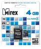 MicroSD Карта памяти 4GB MIREX Class 4 c адаптером (PC)