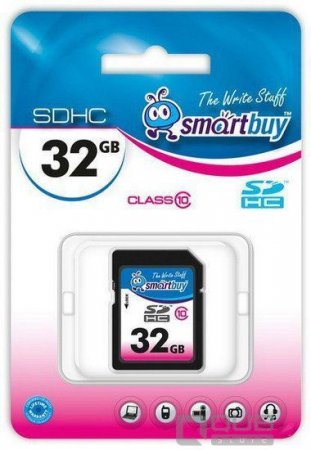 SDHC   32GB Smart Buy Class 10 (PC) 