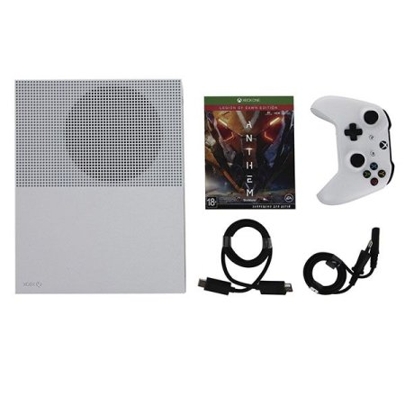 Игровая приставка Microsoft Xbox One S 1Tb Rus Белая + игра Anthem + код Xbox Live Gold 