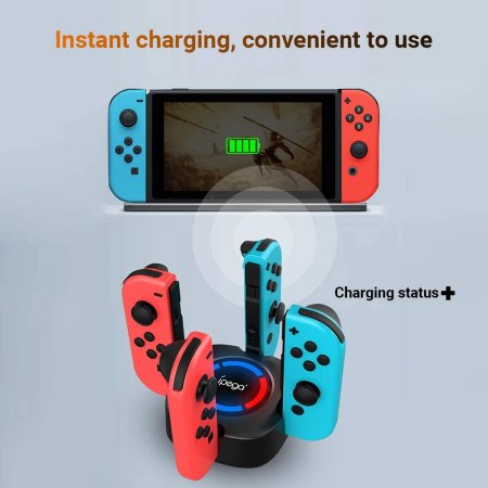 Зарядная станция для 4-х контроллеров Joy-Con iPega (PG-9177) (Switch)