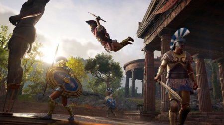 Игра Assassin's Creed: Одиссея (Odyssey) + Assassin's Creed: Истоки (Origins) Русская Версия (PS4) USED Б/У Playstation 4