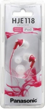 Наушники PANASONIC RP-HJE118GUV, Розовые (PC) 