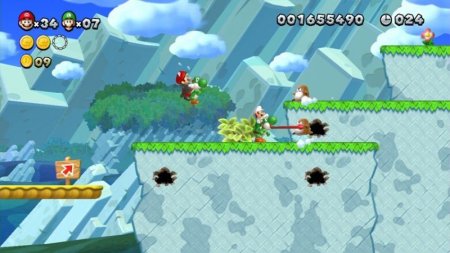Купить игру New Super Mario Bros U Русская Версия (Wii U) на Nintendo Wii U диск