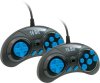 Игровая приставка 8 bit + 16 bit Magistr Titan 2 (400 в 1) + 400 встроенных игр + 2 геймпада (Черная)