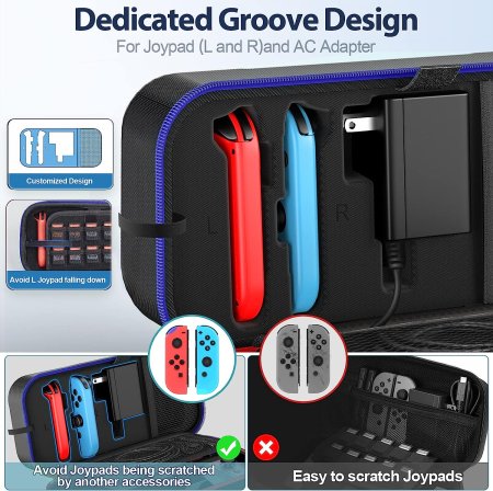 Чехол-сумка Carry Case Oivo (IV-SW188) Blue (Синий) (Switch/Switch OLED)