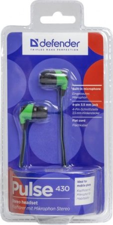 Гарнитура DEFENDER Pulse-430, чёрная/фиолетовая (PC) 
