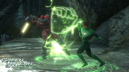 Green Lantern: Rise of the Manhunters (Зелёный Фонарь) (с поддержкой 3D) (Xbox 360) USED Б/У