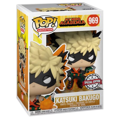 фигурки Фигурка Funko POP! Animation: Кацуки Бакуго и взрыв (Katsuki Bakugo w/Explosion (Exc)) Моя Геройская Академия (My Hero Academia) ((969) 56124) 9,5 см