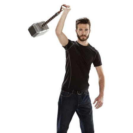 Электронный молот Hasbro: Молот Тора Мьельнир (Thor Mjolnir Hammer) Марвел: Мстители (Marvel: Avengers) (C1881) Реплика 50 см