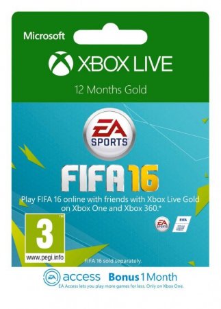 Xbox LIVE Gold 12    + 1  EA Access (Xbox 360) 