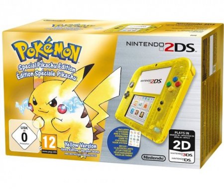  Nintendo 2DS   + Pokemon Yellow Special Pikachu Edition Nintendo 3DS
