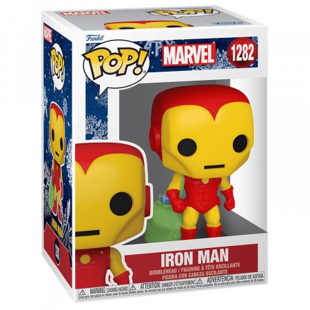   Funko POP! Bobble:     (Iron Man with Bag) :   (Marvel: Holiday) ((1282) 72188) 9,5 