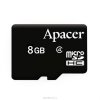 MicroSD Карта памяти 8GB Apacer Class 4 + SD адаптер (PC) 