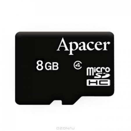 MicroSD   8GB Apacer Class 4 + SD  (PC) 