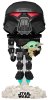 Фигурка Funko POP! Bobble: Темный Штурмовик с Грогу (Dark Trooper With Grogu (GW) (Exc)) Звездные Войны Мандалорец (Star Wars Mandalorian) (58286) 9,5 см