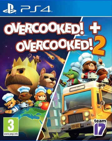  Overcooked! + Overcooked! 2 (  1+2) (PS4) USED / Playstation 4