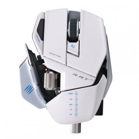   Mad Catz R.A.T.9 Gaming Mouse (White) (PC) 