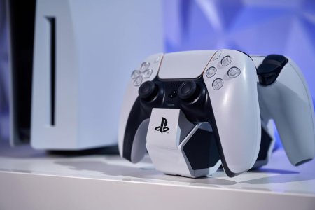 Зарядная станция для 2-х геймпадов Playstation DualSense PowerA Twin Charging Station (LOT40506D0401) (PS5)