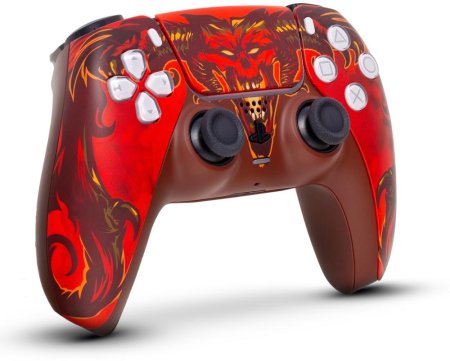 Геймпад беспроводной (кастомизированный) Sony DualSense Wireless Controller (Дьябло) Оригинал RAINBO (PS5)
