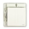 Зарядная станция индукционная (Induction Charger) для двух контроллеров + 2 аккумулятора (Белый) (Xbox 360) 