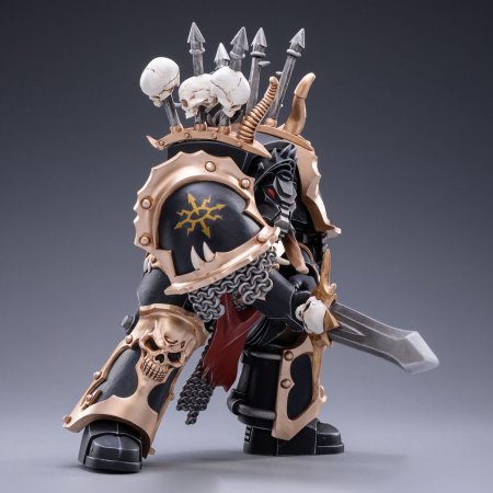 Фигурка JoyToy: Хаос Терминатор Брат Гнарл 1:18 (Chaos Terminator Brother Gnarl 1:18) Вархаммер 40K Черный Легион Космодесанта Хаоса (Warhammer 40K Chaos Space Marine Black Legion) (JT2122) 12,7 см Персонажи игр