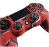  Защитный силиконовый чехол Controller Silicon Case для геймпада Sony Dualshock 4 Wireless Controller (Камуфляж Черный/Красный) (PS4) 