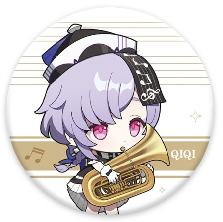  Genshin Impact Concert Melodies of an Endless Journey Chibi Character Badge: - (Qiqi)   (Genshin Impact) (6974096538706) 6 