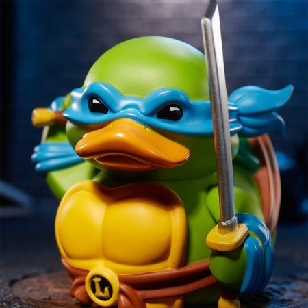 Фигурка-утка Numskull Tubbz: Леонардо (Leonardo) Черепашки-ниндзя (Teenage Mutant Ninja Turtles TMNT) 9 см Персонажи игр