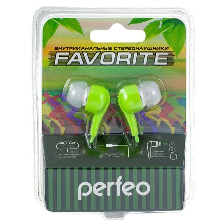 Наушники PERFEO PF-Favorite, голубые (PC) 