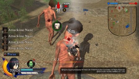 Игра Attack on Titan (A.O.T)(Атака на Титанов) Wings of Freedom (PS4) Playstation 4