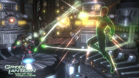 Green Lantern: Rise of the Manhunters (Зелёный Фонарь) (с поддержкой 3D) (Xbox 360) USED Б/У