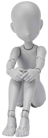Фигурка Bandai Tamashii Nations S.H.Figuarts: Тело Чан с множеством точек артикуляции Вер. Серый (Body Chan Edition Dx Set (Gray Color Ver.)) Кен Сугимори (Ken Sugimori) (621030) 13 см