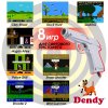 Геймпад проводной 8 bit Dendy форма Sega 2 шт + пистолет 9 Pin (14-JS) Серый (8 bit) для 8 bit, Денди (Dendy)