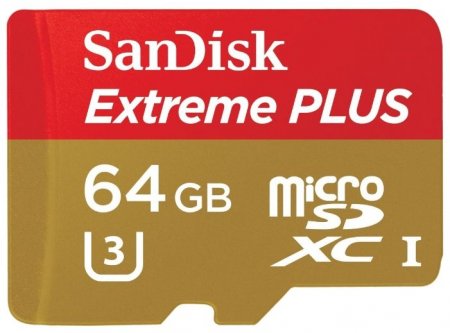 MicroSD   64GB SanDisk Class 10 Extreme PLUS 95MB/s + SD  (PC) 