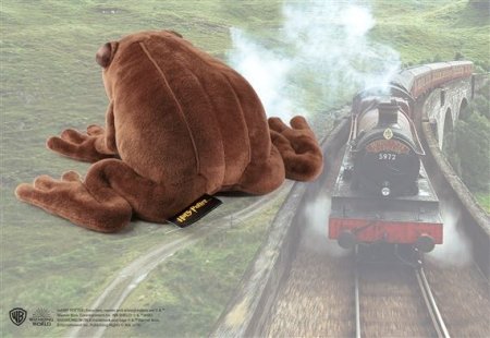  Мягкая игрушка The Noble Collection: Шоколадная лягушка (Chocolate Frog) Гарри Поттер (Harry Potter) 21 см + Подушка 36 см