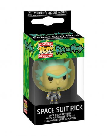  Funko Pocket POP! Keychain:    (Rick and Morty)     (Space Suit Rick) (45419-PDQ) 4 