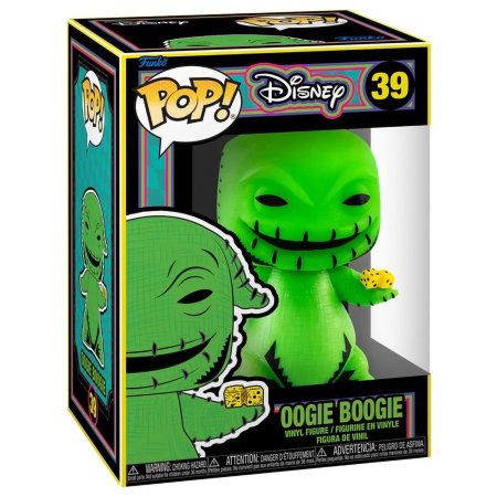 фигурки Фигурка Funko POP! Disney: Бугимен (Ультрафиолет) (Oogie Boogie (Black Light)) Кошмар перед Рождеством (TNBC) ((39) 63962) 9,5 см
