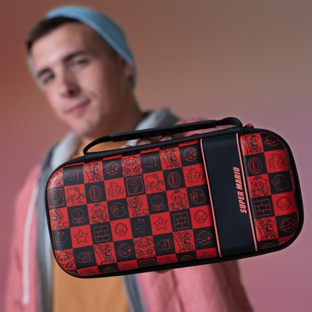 Сумка для аксессуаров и консоли PDP Travel Case Plus Super Mario (Super Icon) (071103) (Slim Size) (Switch/OLED/Lite)