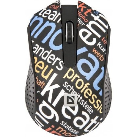 Мышь беспроводная DEFENDER StreetArt MS-405 Nano, чёрная (PC) 
